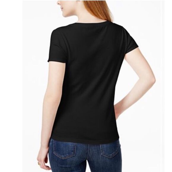 Tommy Hilfiger black v-neck shirt - Picture 3 of 7